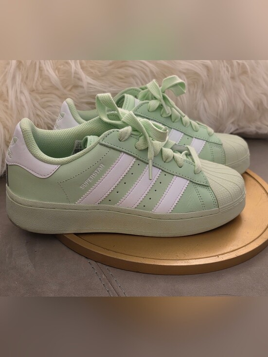 adidas Shoes - Adidas Superstar Sneakers in Mint Green & White